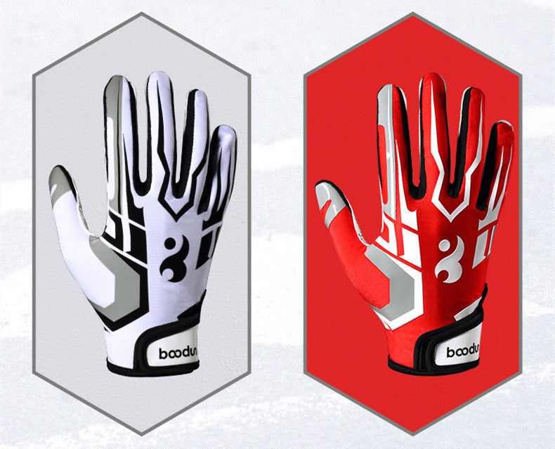 American Football Rugby Gloves Outdoor Silicone SportsProduct Information:Item No.: C281071YY Body material: Super fiber Applicable people: Adults Applicable sports: Football, rugby, baseball Applicable scenarios: SportAmerican Football Rugby Gloves Outdoor Silicone Sports Non-slip Catchi