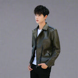 Premium Men Street-Wear Leather Coat