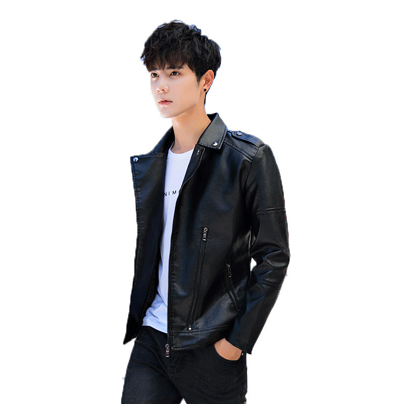 Premium Men Street-Wear Leather Coat